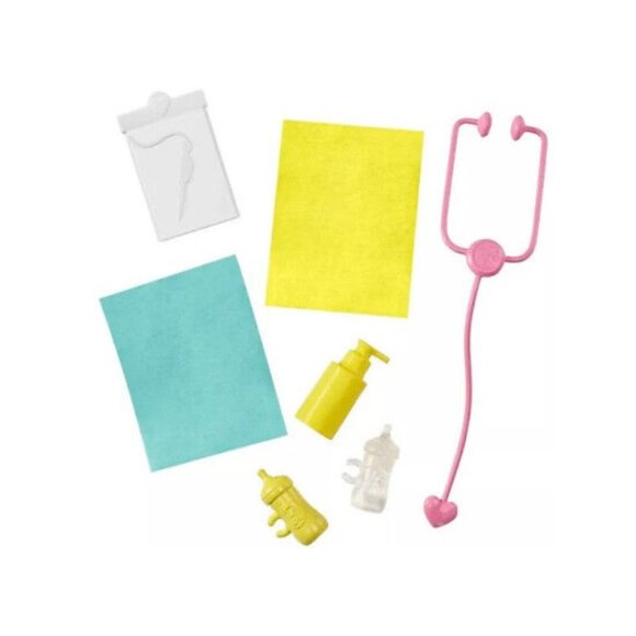 Career Barbie Baby Doctor Pediatrician Doll Play set & babies - Picture 3 of 6